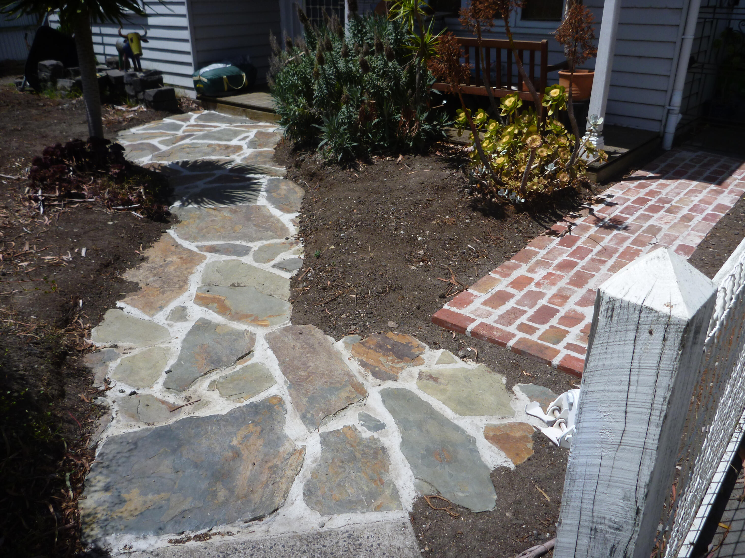 Crazy paving completed by us Landscape Construction Melbourne