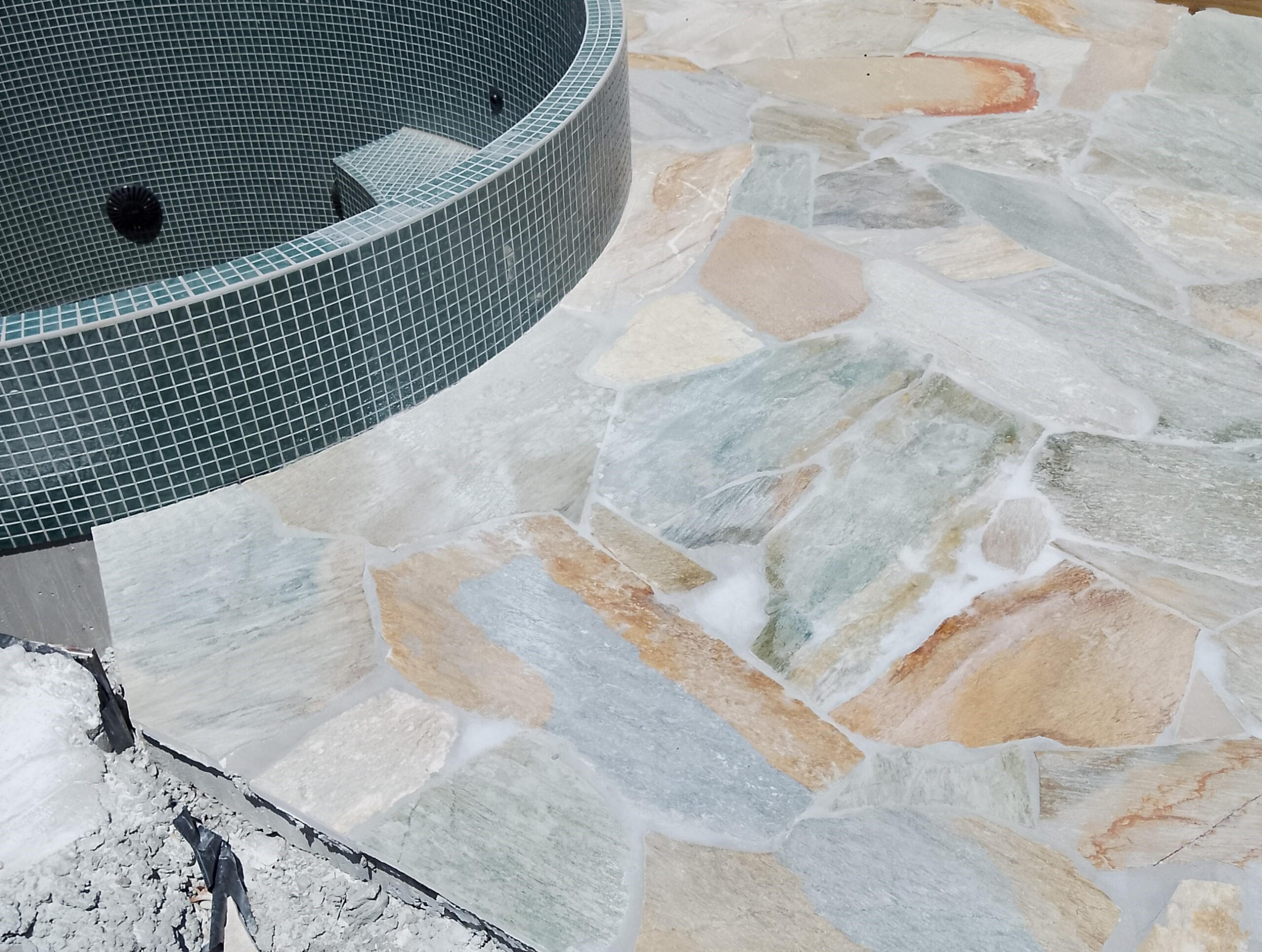 Crazy paving completed by us Landscape Construction Melbourne